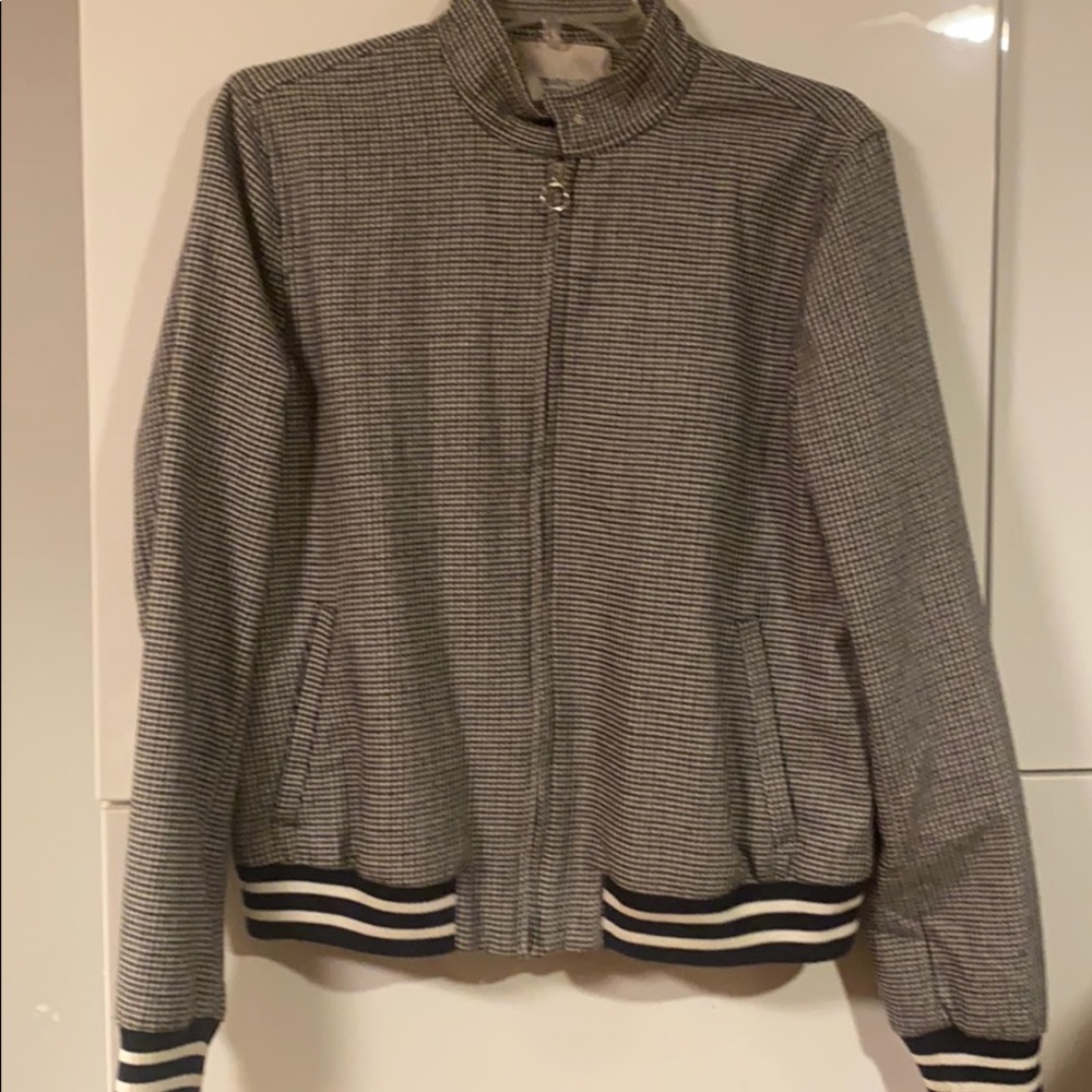 Zara trafaluc wool jacket in Houndstooth.